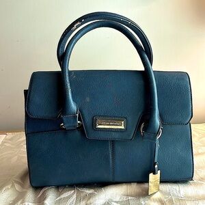 Catherine Malandrino satchel tote bag in blue.